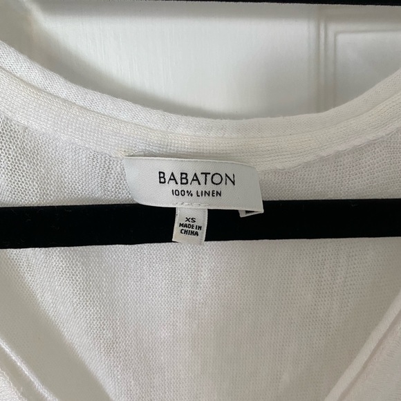 Aritzia Babaton Linen Tunic Shirt - Picture 2 of 3